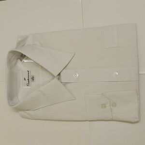 New with tags seaboard white button up long sleeve shirt size 17 "Large"